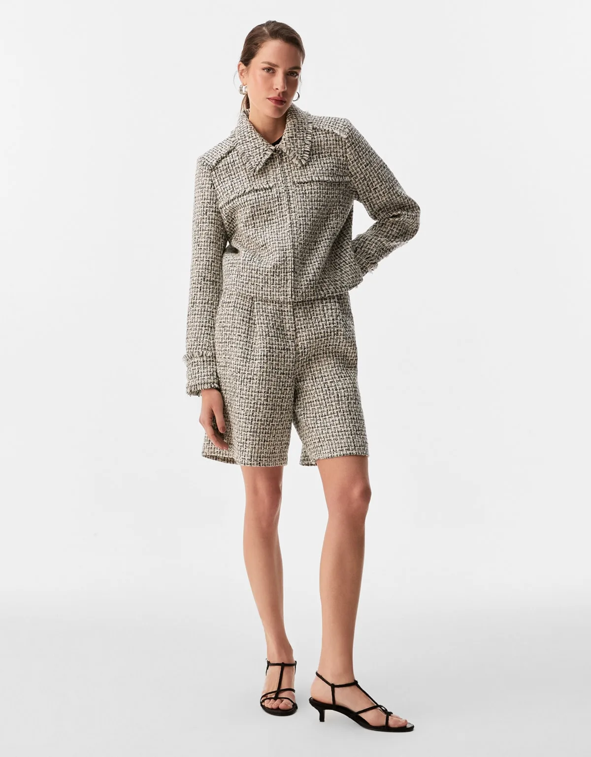 Jaqueta Reta Tweed