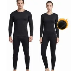Kit Calça Térmica Flanelada Frio Intenso Unissex Dagg + Camisa Térmica Gola Baixa Segunda Pele