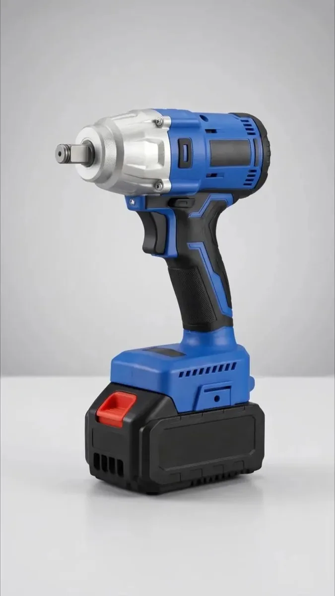 Chave de Impacto 48v Com Bateria Recarregável Mandril 1,2" Quadrado Torque 350n.m 0-3100 Rpm Velocidade Variável Carregador Bivolt Motor Sem Escova Mackie Ferramentas