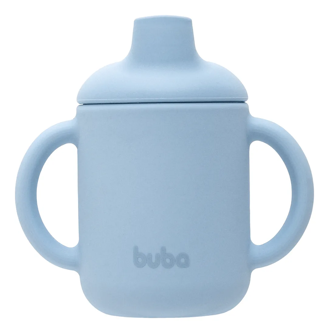 Buba, Copo De Transição Em Silicone Com Alça 120ml - Azul