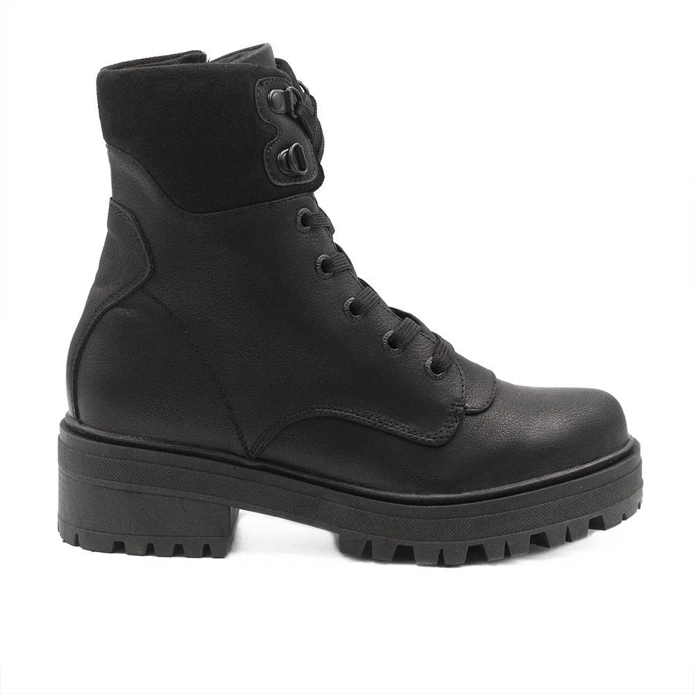Bota Zatta Tratorada Cadarço Abgail Preta