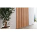 Painel Ripado em Placa 100% MDF 134x250cm (3,35m²) Freijó/Madeirado