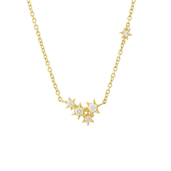 Colar de ouro amarelo 18K com diamantes - Estrelas - MyCollection HStern