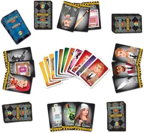 GGB Plast Jogo Detetive Sherlock Cards