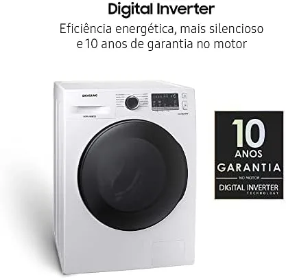 Lava e Seca Samsung 11kg Inverter 3 em 1 Água Quente e Fria Branca WD11A4453BW