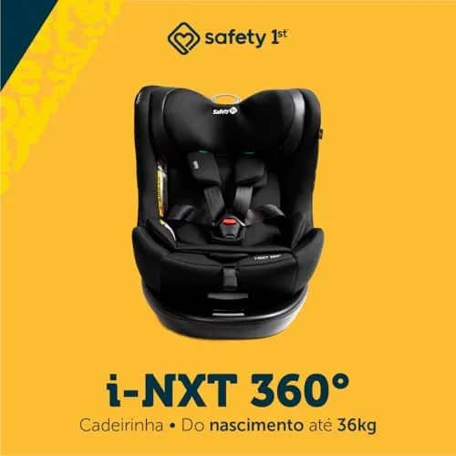 Safety 1st, Cadeirinha i-NXT, 0 a 36kg, com Giro 360° e Isofix, Black Urban