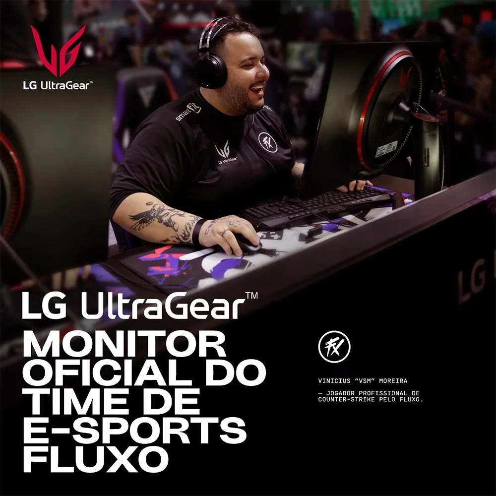 Monitor Gamer LG UltraGear 27", FHD, 240Hz, 1ms, IPS, FreeSync Premium, G-Sync, HDR10, Altura Ajustável - 27GN750-B.AWZ