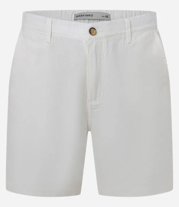 Bermuda Slim em Oxford com Bolso