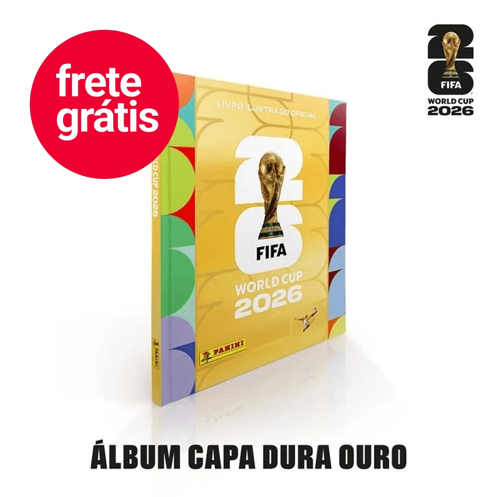 Álbum de Figurinhas Capa Dura Ouro Copa do Mundo FIFA 2026 EUA Panini
