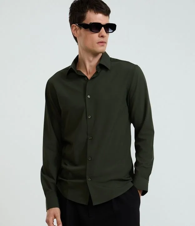Camisa Slim em Fibra de Bambu