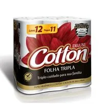 Papel Higiênico Cotton 30m Folha Dupla Leve 12 Pague 11