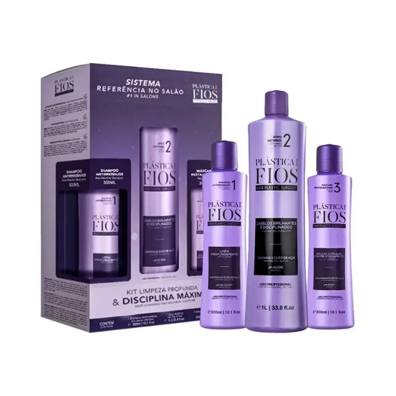 Kit Cadiveu Professional Plástica dos Fios Disciplina Máxima (3 Produtos)