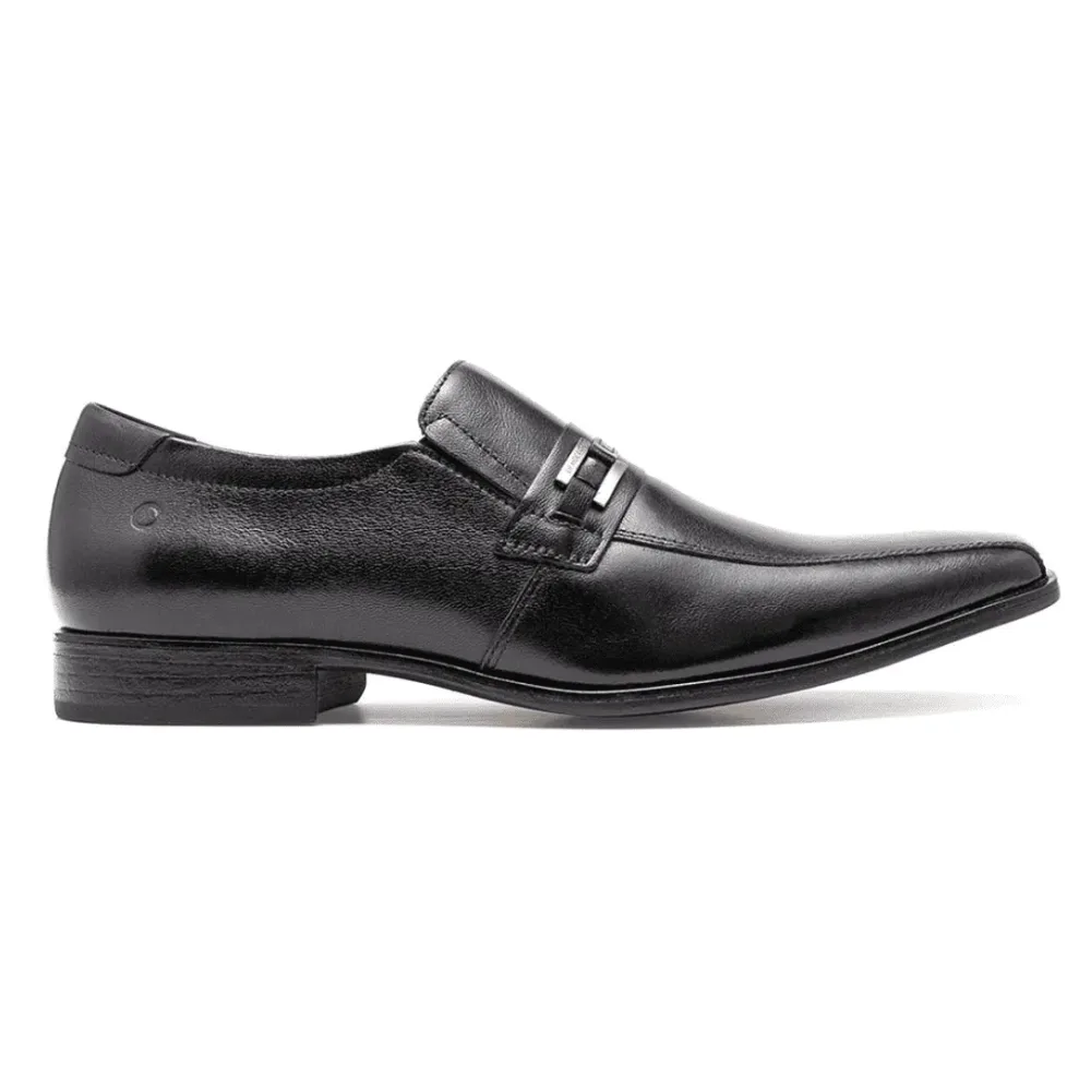 Sapato Social Democrata Masculino Preto Conforto