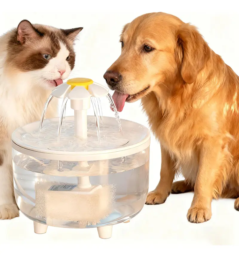 Fonte Bebedouro Automático Usb Haosin 1,5l Para Gatos E Cães 127/220v Transparente