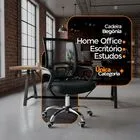 Kit 10 Cadeiras Escritório Oficial Begônia Ergonômico Preto