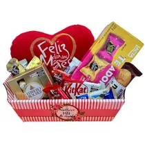 Cesta Presente Dia das Mães Mimo Especial Chocolates Pelúcia