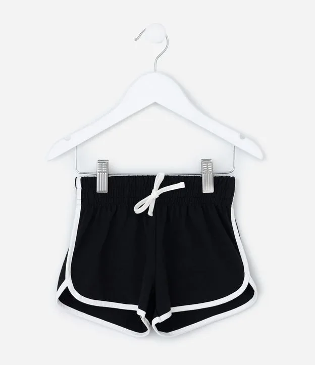 Short Runner Infantil com Detalhes Contrastantes - Tam 1 a 6 Anos