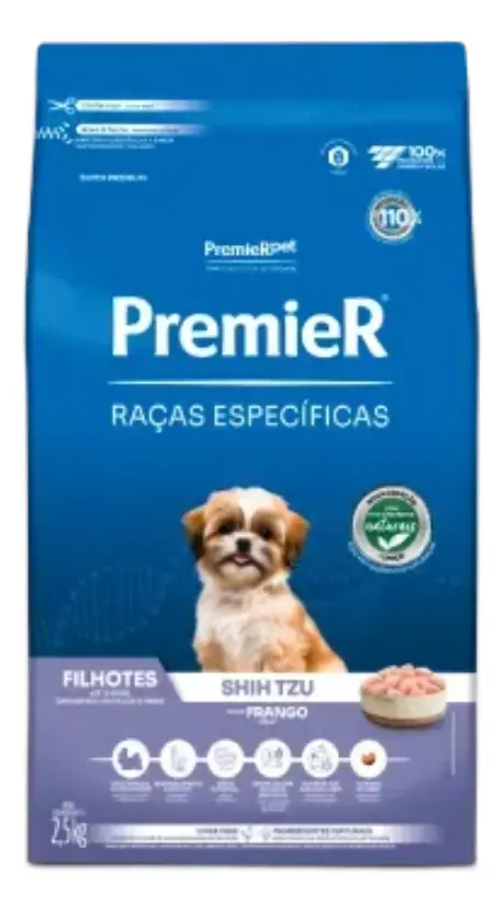 Ração Premier shih tzu filhotes frango raças específicas 2.5 KG
