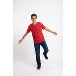 Camiseta Juvenil Malha Texturizada Vermelho Vinho