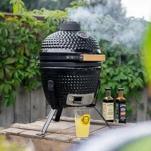 Churrasqueira Kamado Preta Artemano Mini 13 Polegadas