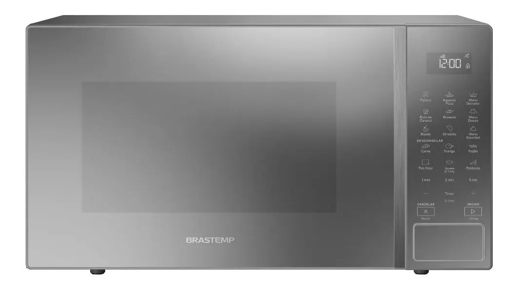 Micro-ondas Brastemp Bms46ar 32 L Com Menu Gourmet Cinza 127v