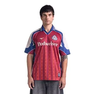 Camisa Polo Mizuno x Budweiser Legends United 86