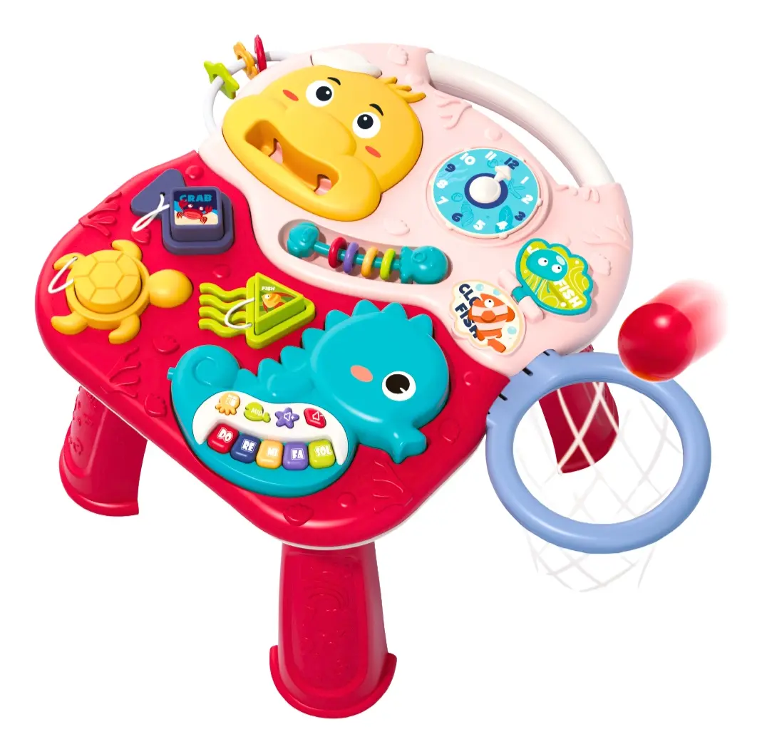 Mesa de Atividades Infantil Educativa 2 em 1 Ocean Maxi Baby - Vermelha