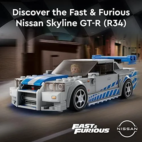 LEGO Speed Champions Nissan Skyline GT-R (R34) de 2 Fast 2 Furious 76917 (319 Peças)