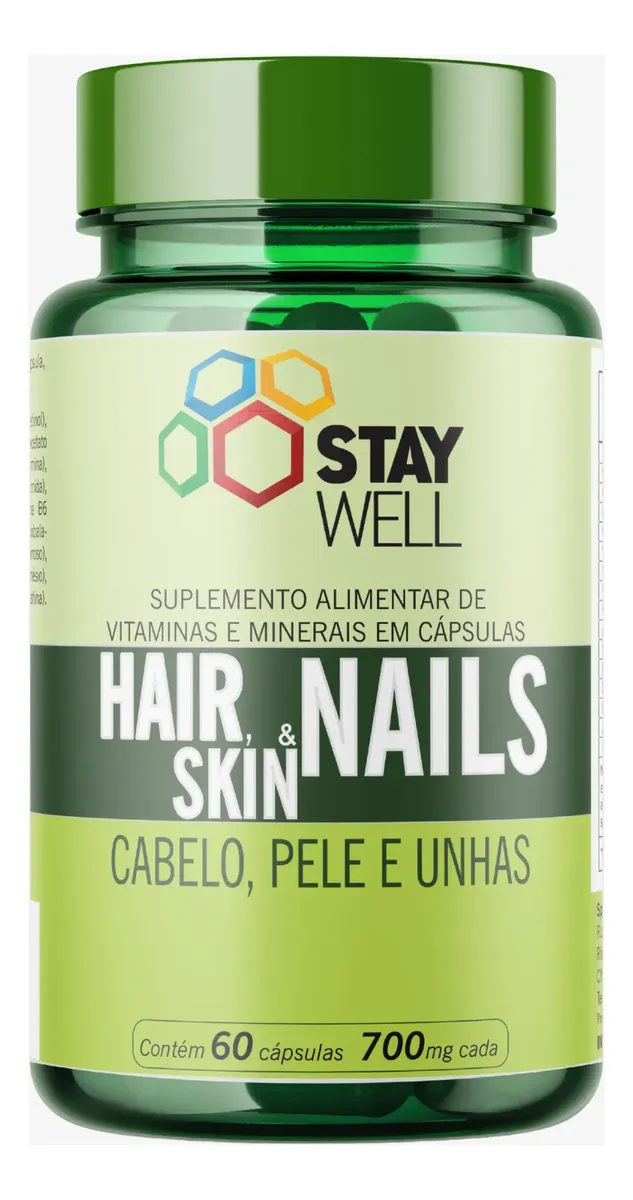 Skin Hair E Nails Original Extra Forte - 60 Capsulas
