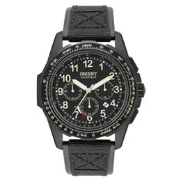 Relógio Masculino Orient SR Elite Air Solartech Cronógrafo Preto MPSNC007 P2PX