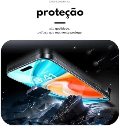 Kit Capinha Anti Impactos para Samsung Galaxy S25 Fe e Película 5D 9D Ultra HD