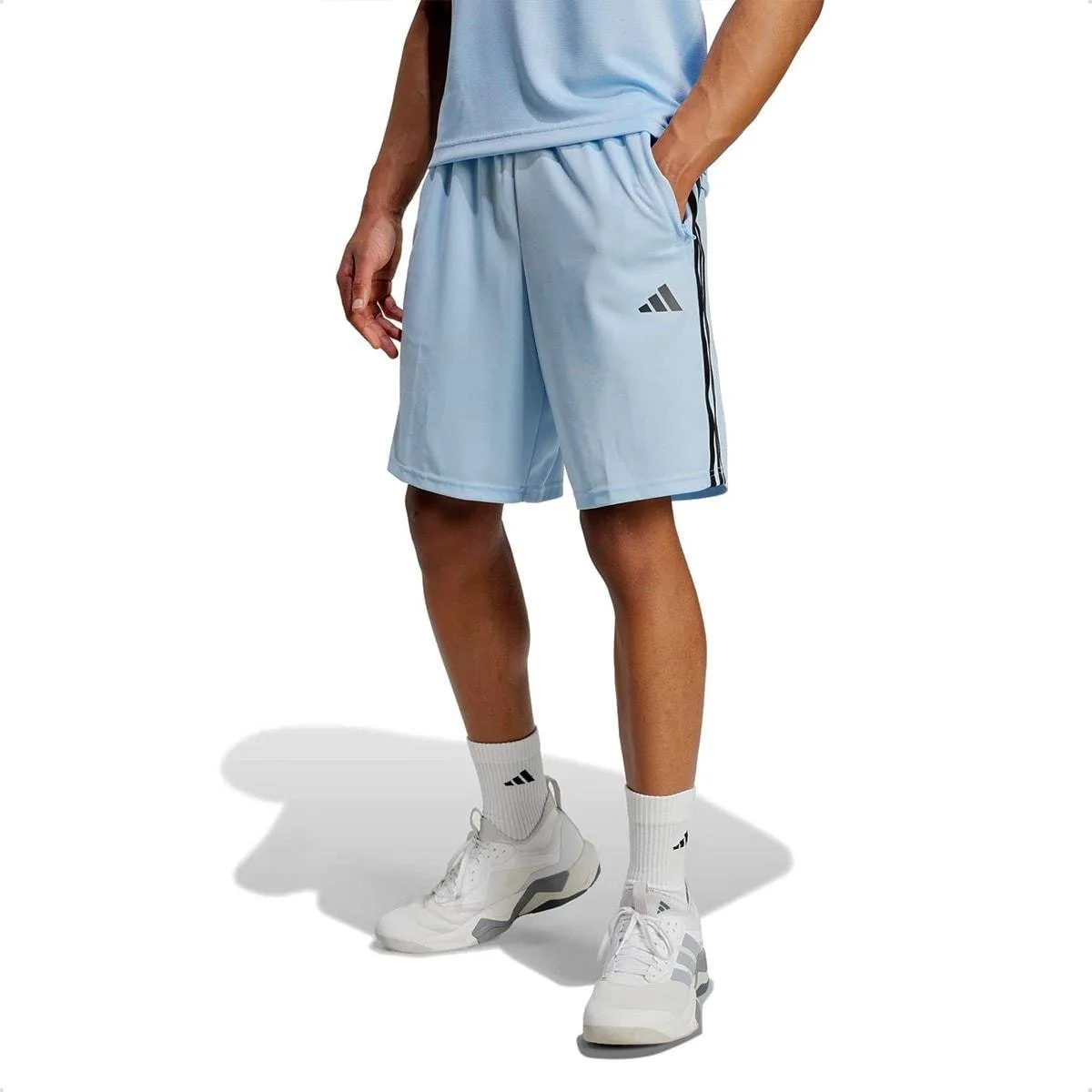 Shorts Adidas Masculino Treino Essentials Piquet 3-Stripes