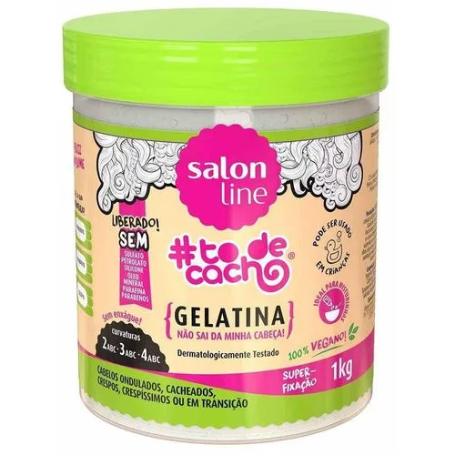 Gelatina Gel Fixação Todecacho para Cachos 1Kg Salon Line