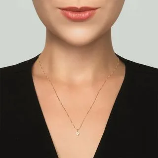 Pingente Lume Coração em Prata 925 e Ouro Amarelo 18k com Diamante de Laboratório 0,24 ct
