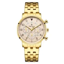 Relógio Masculino Phillip London Cronógrafo Pl80394645m Dourado