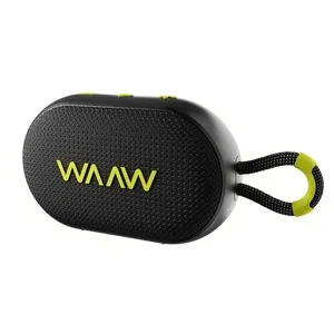 Caixa de Som WAAW by Alok ME 110 Preto 6W Bluetooth Até 12 horas de Bateria