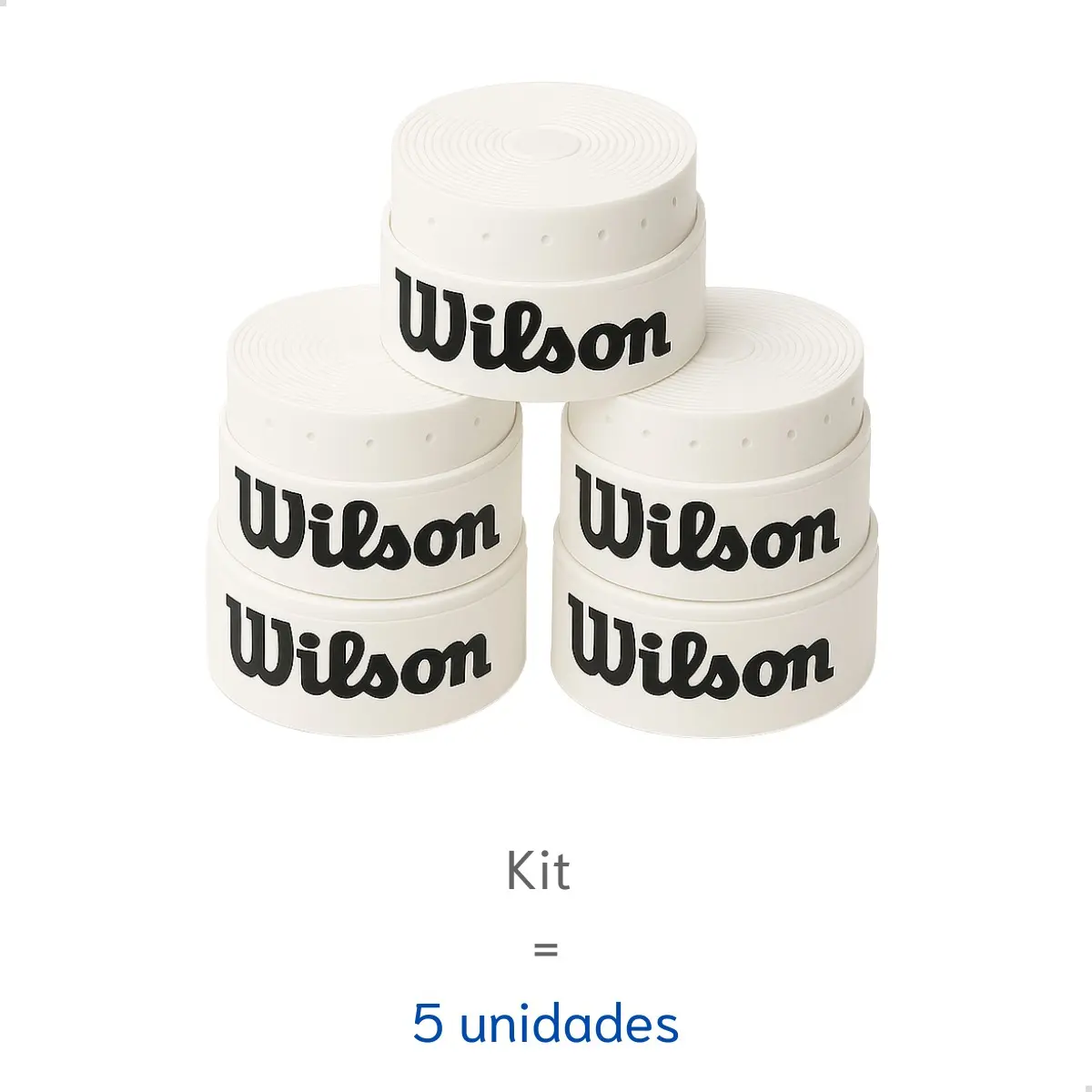 Kit 5 Un Overgrip Raquete Beach Furado Wilson - Env Imediato