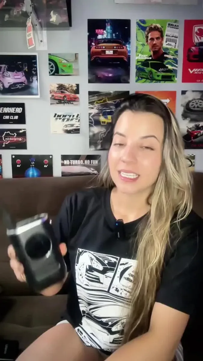Mini Compressor Digital Simake Bomba De Encher Pneus Portátil Para Carro Bicicleta Motocicletas Cor Preto Com Calibrador