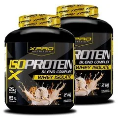 Kit 2x Whey Iso Protein Blend Complex Isolado 2Kg - XPRO