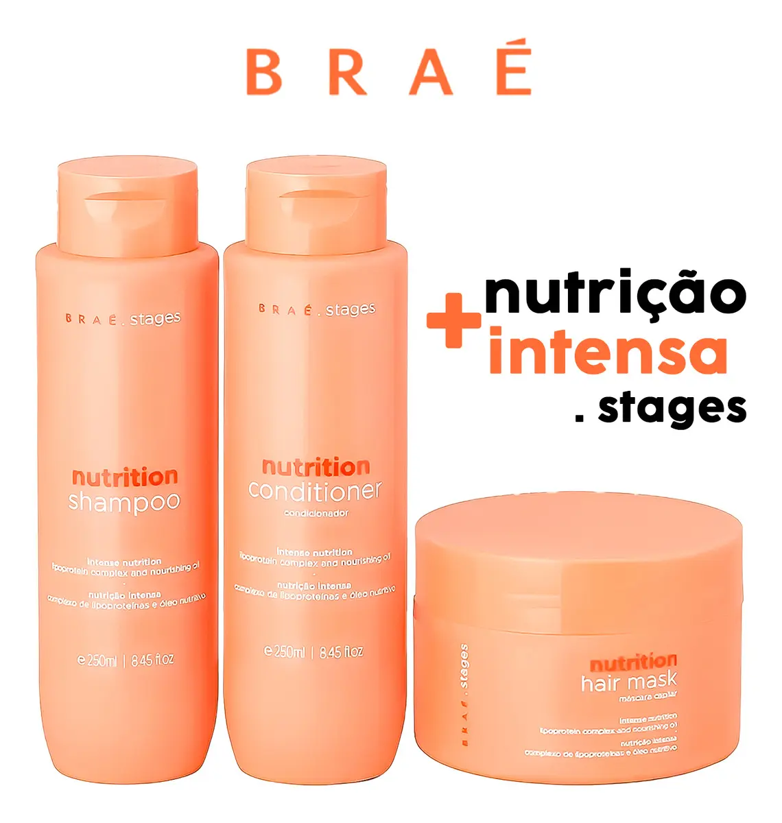 Kit Brae Para Nutrição Linha Braé Stages Nutrition - 3 Itens