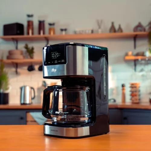 WAP Cafeteira Elétrica Digital AROMA WCD1500, 1,5 Litros com Timer Programável e Suporte para Café Gelado 900W 127V