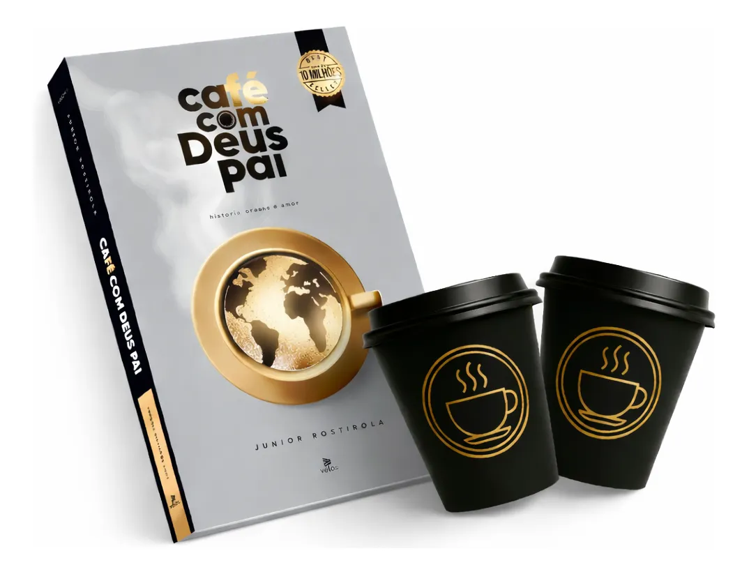 Devocional Café Com Deus Pai 2026 Capa Brochura + 2 Copos