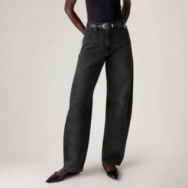 Calça Jeans Levi's® Baggy Dad Barrel Preta