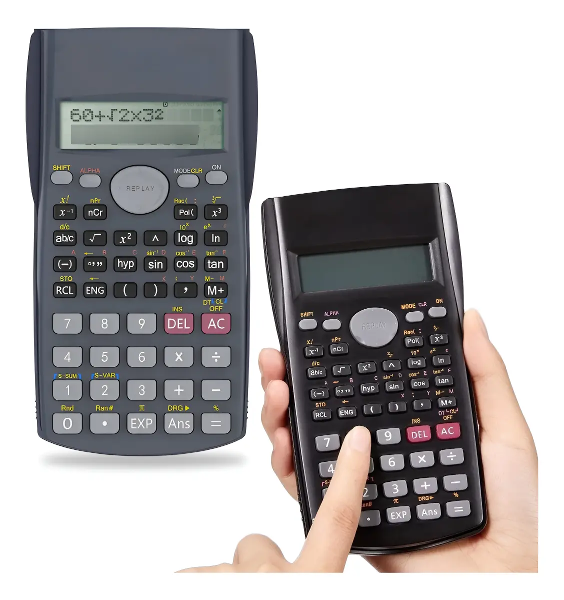 Calculadora Científica 240 Funções Hs Preto Para Estudante E Profissional