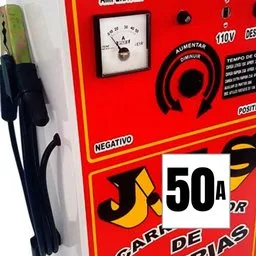 Carregador de Bateria Rápido/Lento 12V 50A com Auxiliar de Partida J.T.S-003