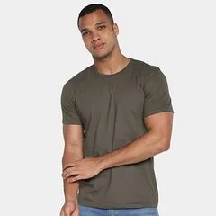 Camiseta Básica Hering Slim Manga Curta Masculina