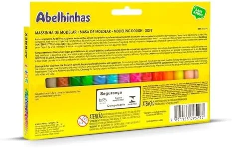 Massinha Soft 15 Cores Acrilex