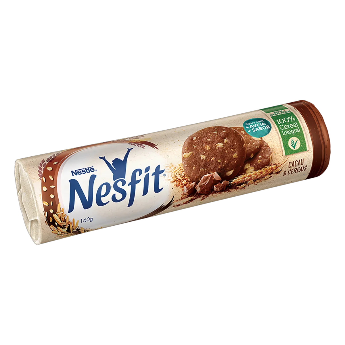 Biscoito Integral Cacau & Cereais Nesfit Pacote 160g