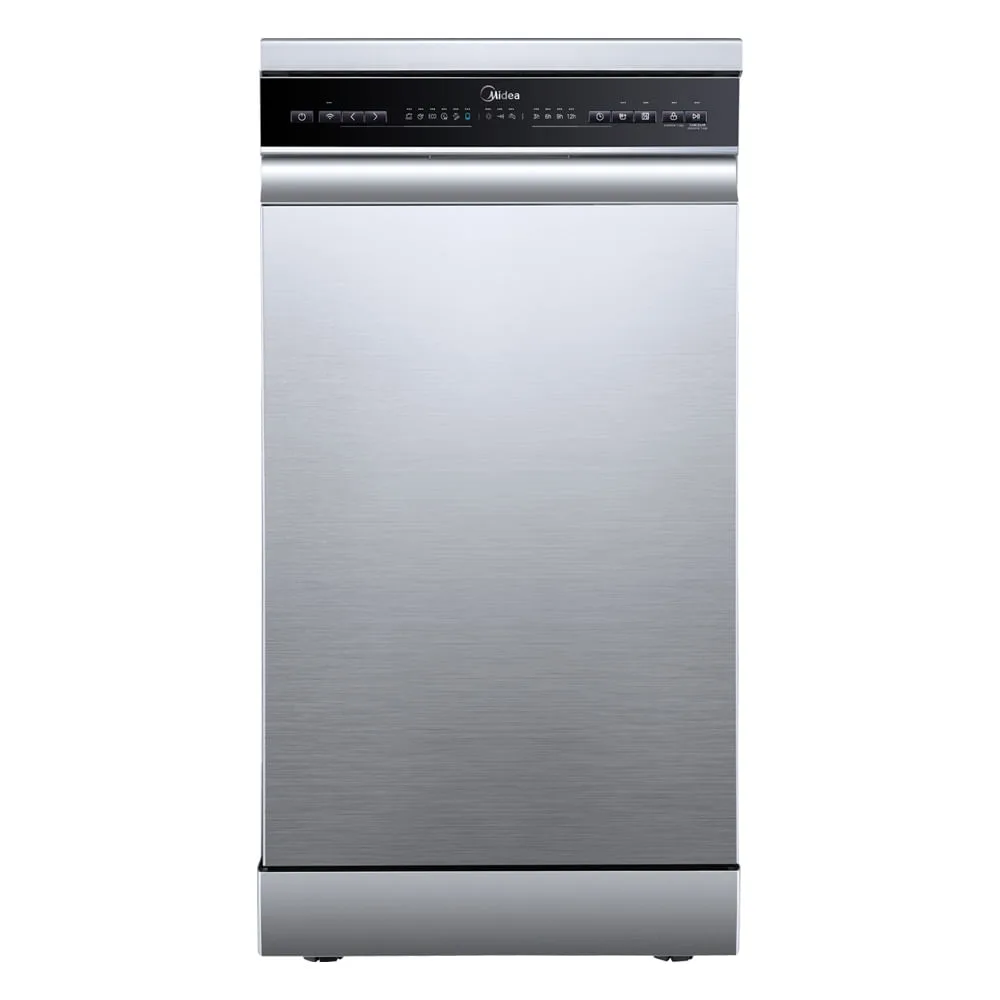 Lava Louças de Piso com 10 Serviços Midea SmartHome com 8 Programas de Lavagem Inox - MDWEF1034CSS2