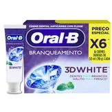 Pasta de Dente Oral-B 3D White 6 Unidades de 70 g cada
